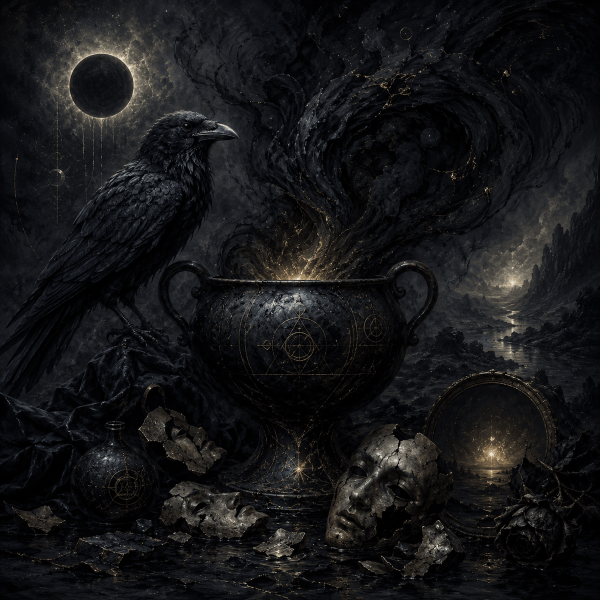 Nigredo-the dark phase of dissolution imagery Nigredo-the dark phase of dissolution imagery