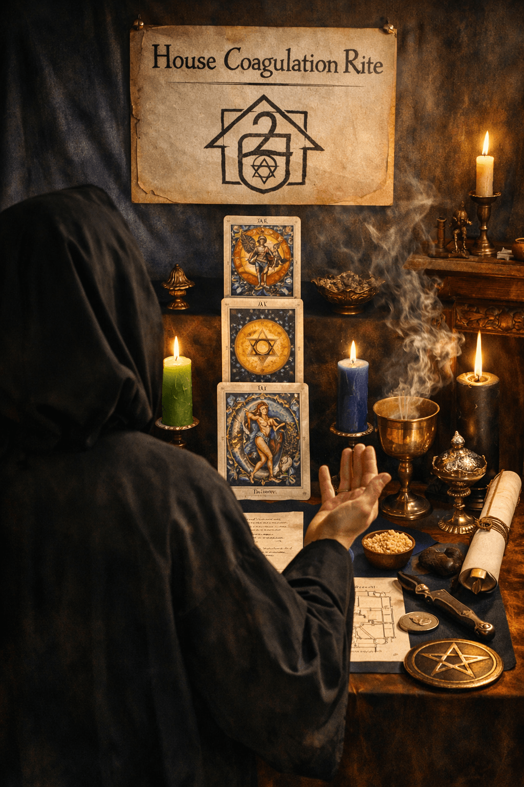 Preforming the House coagulation rite Preforming the House coagulation rite