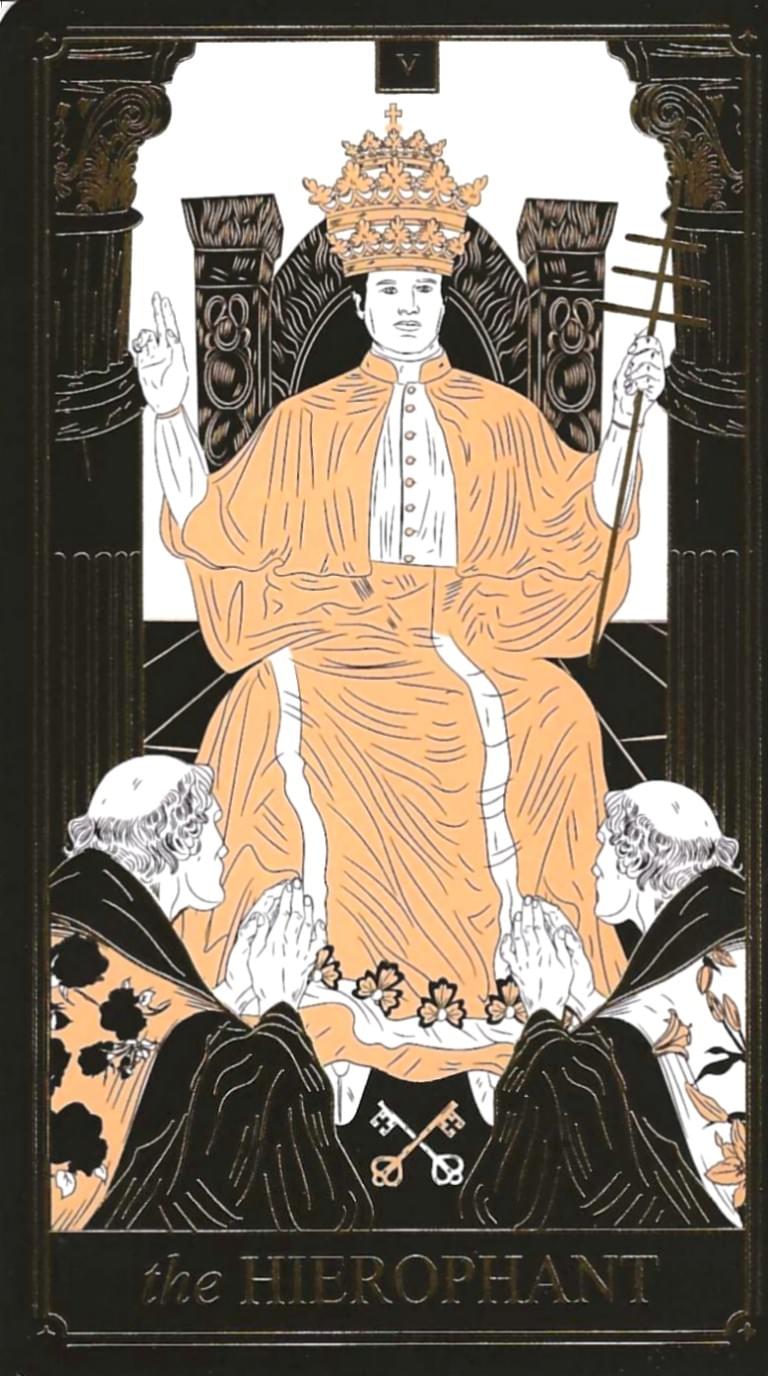 The Hierophant -Key 5-Wyspell Tarot The Hierophant -Key 5-Wyspell Tarot