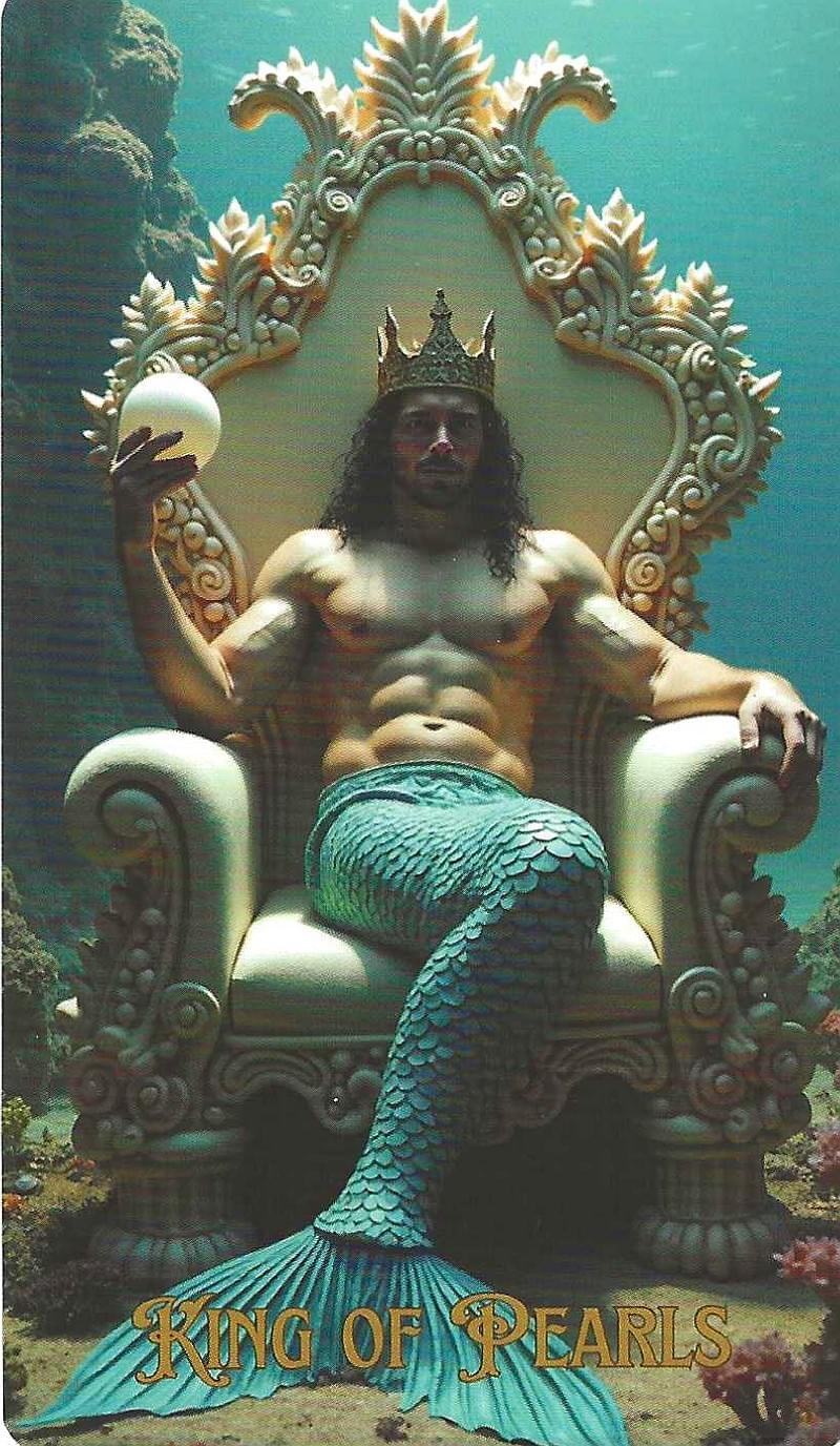 King of Pearls-The Ocean Tarot King of Pearls-The Ocean Tarot
