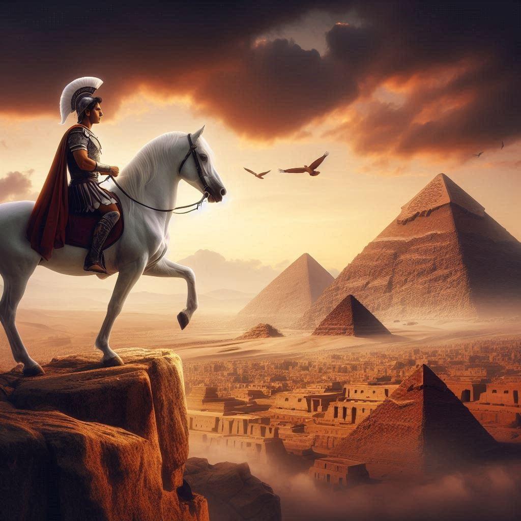 Alexander and conquest of Egypt symbology Alexander and conquest of Egypt symbology