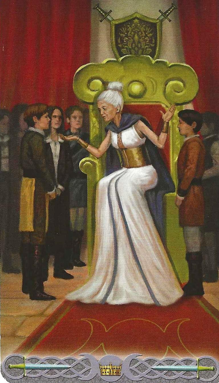 The Elder (king) of The Triple Goddess Tarot The Elder (king) of The Triple Goddess Tarot