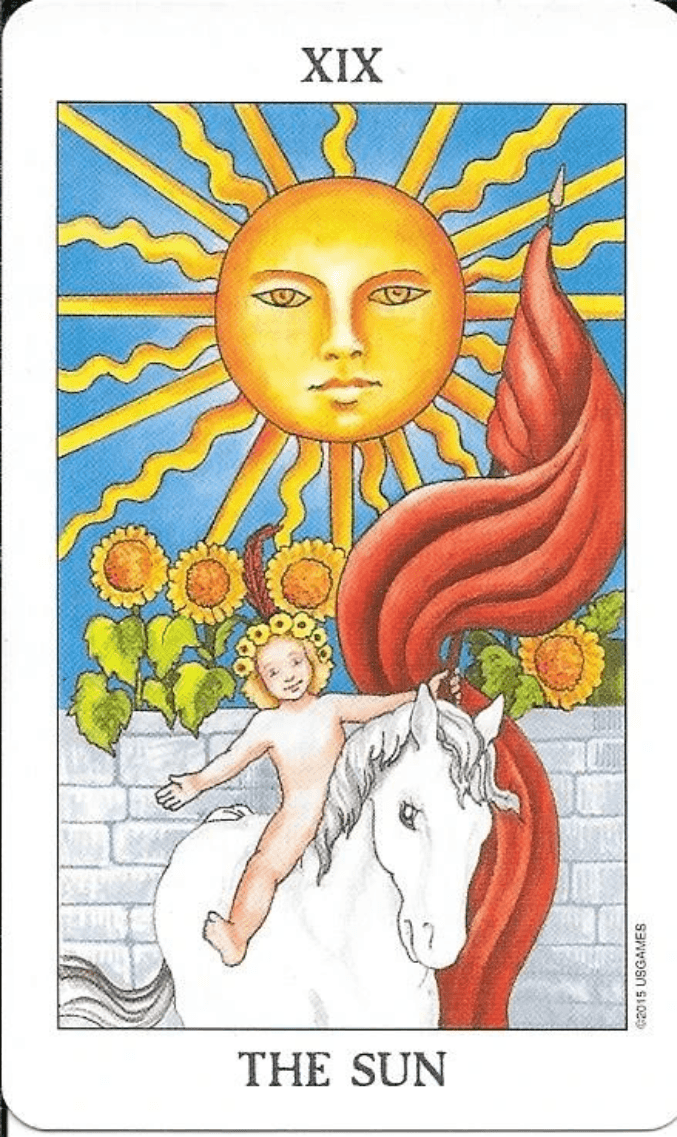 Rider-Waite-Smith Tarot- key 19- The Sun Rider-Waite-Smith Tarot- key 19- The Sun