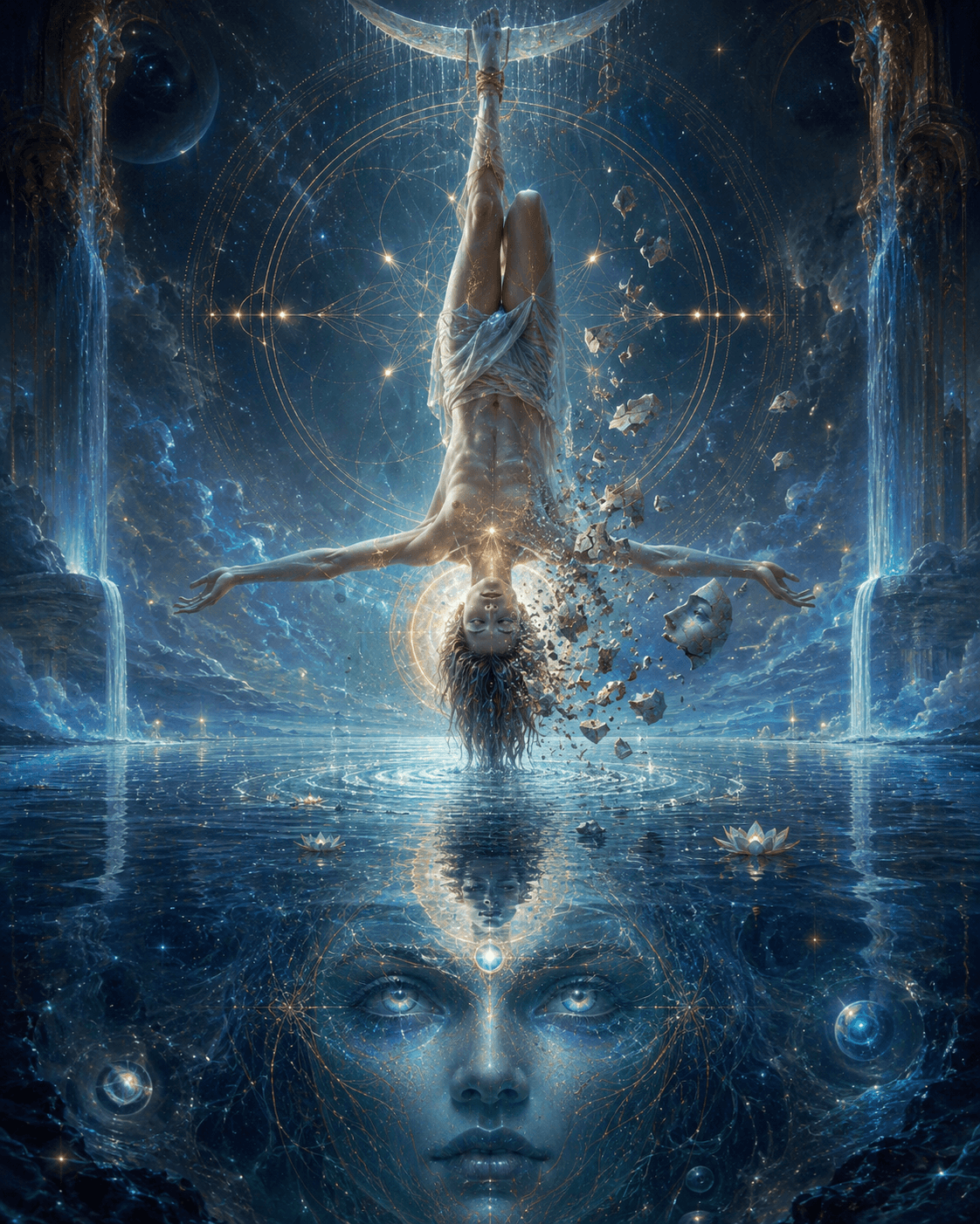 Hanged man over the great Sea of Binah Hanged man over the great Sea of Binah