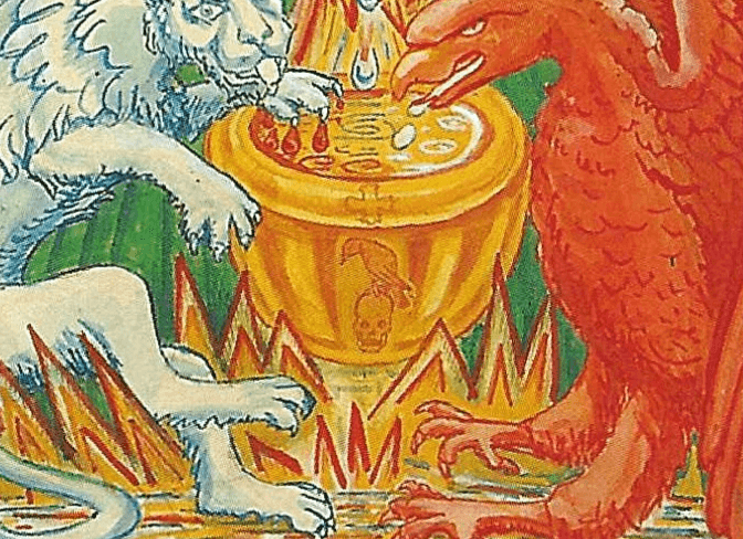 The Golden Cistern of the Thoth Art Tarot Card and the Raven Scull Caput Mortem image The Golden Cistern of the Thoth Art Tarot Card and the Raven Scull Caput Mortem image