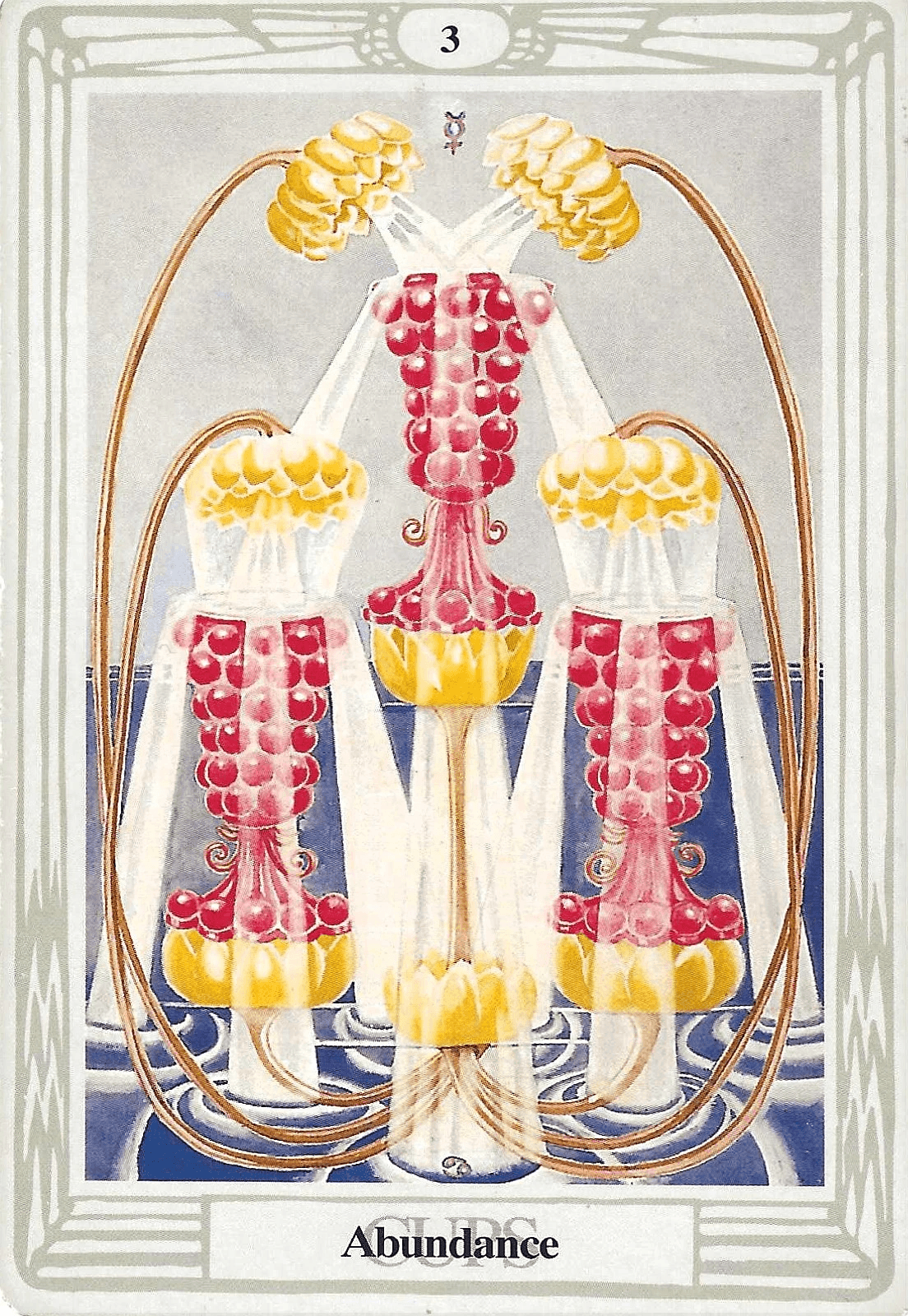 3 of Cups- Thoth Tarot Card 3 of Cups- Thoth Tarot Card