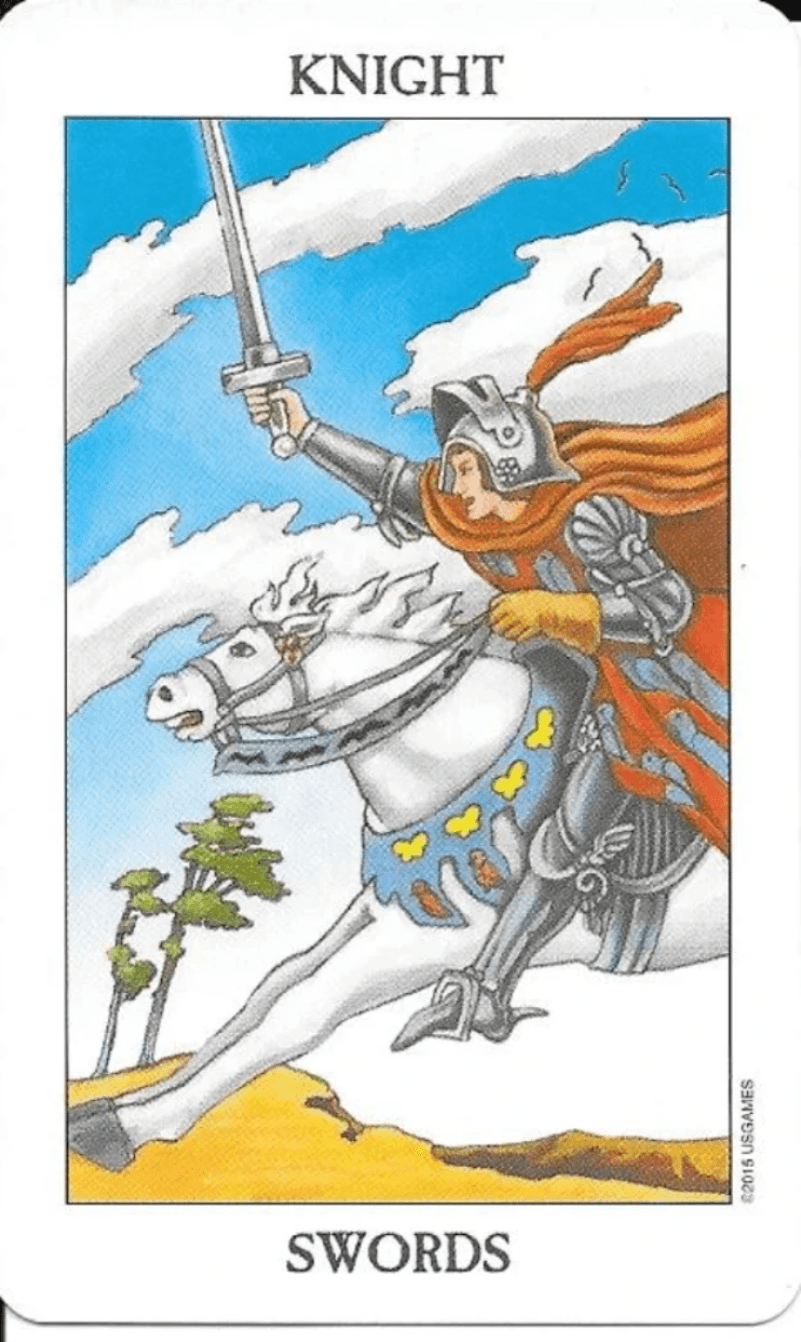 Knight of Swords-Rider-Waite-smith Tarot Knight of Swords-Rider-Waite-smith Tarot
