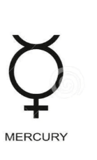 astrological symbol of Mercury astrological symbol of Mercury