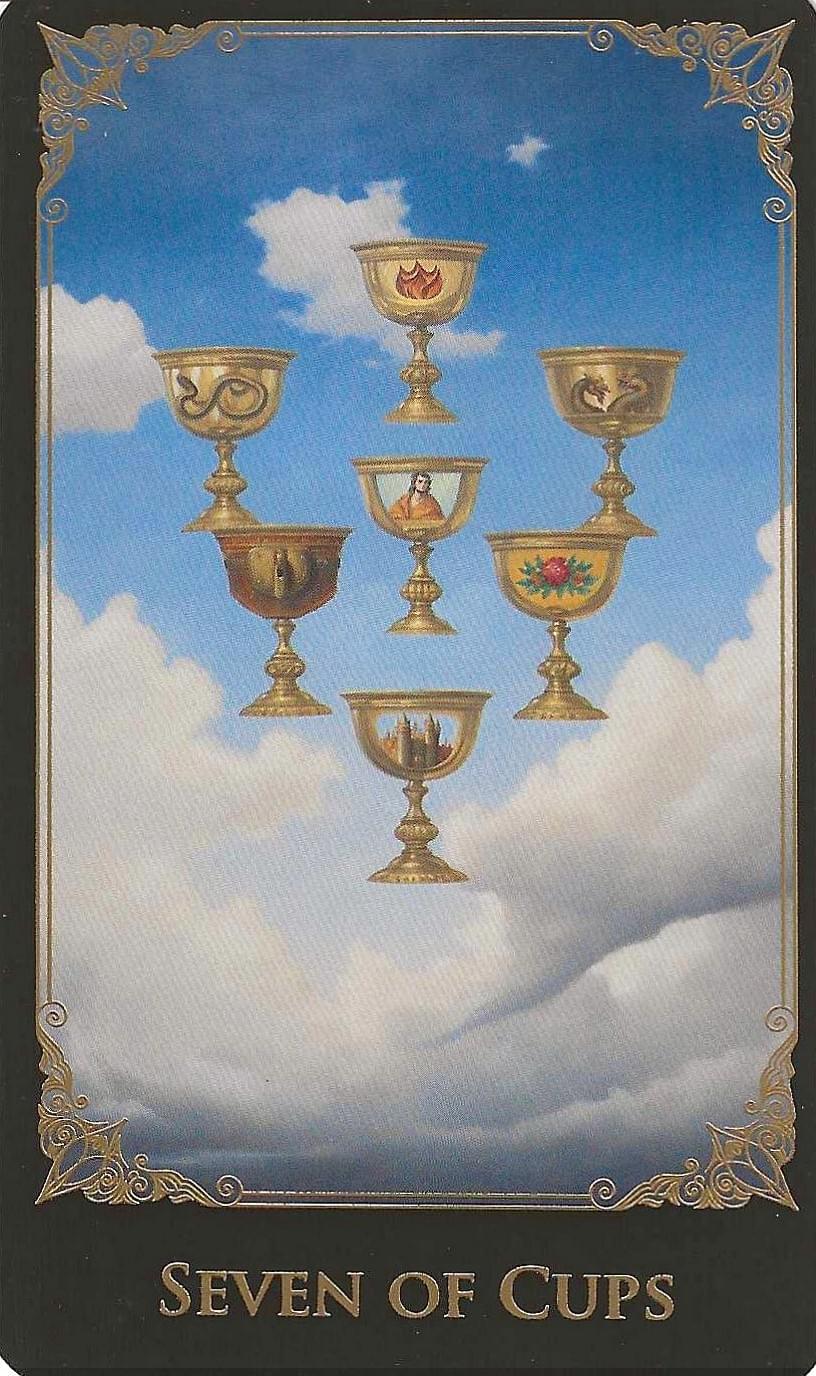 Seven of Cups-The Baroque Tarot Seven of Cups-The Baroque Tarot