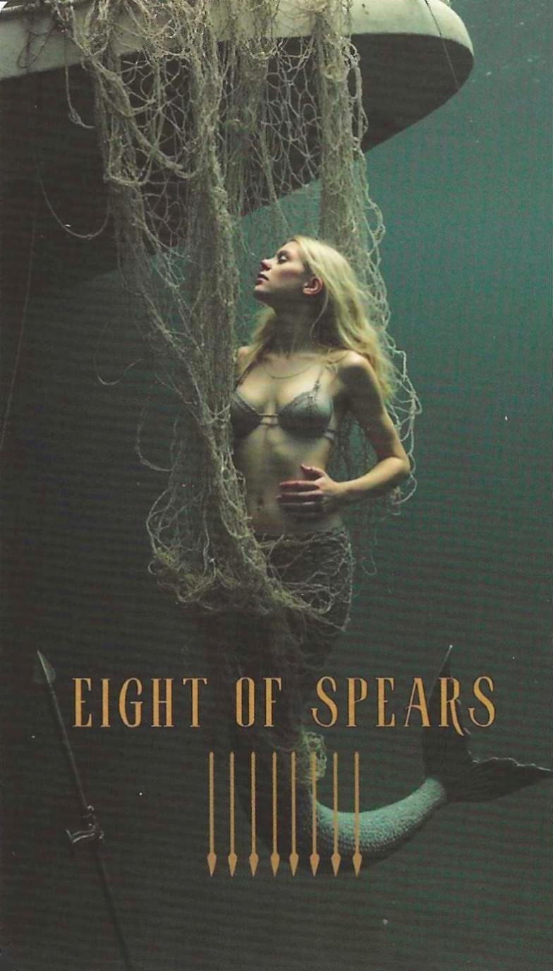 Eight of Spears-The Ocean Tarot Eight of Spears-The Ocean Tarot