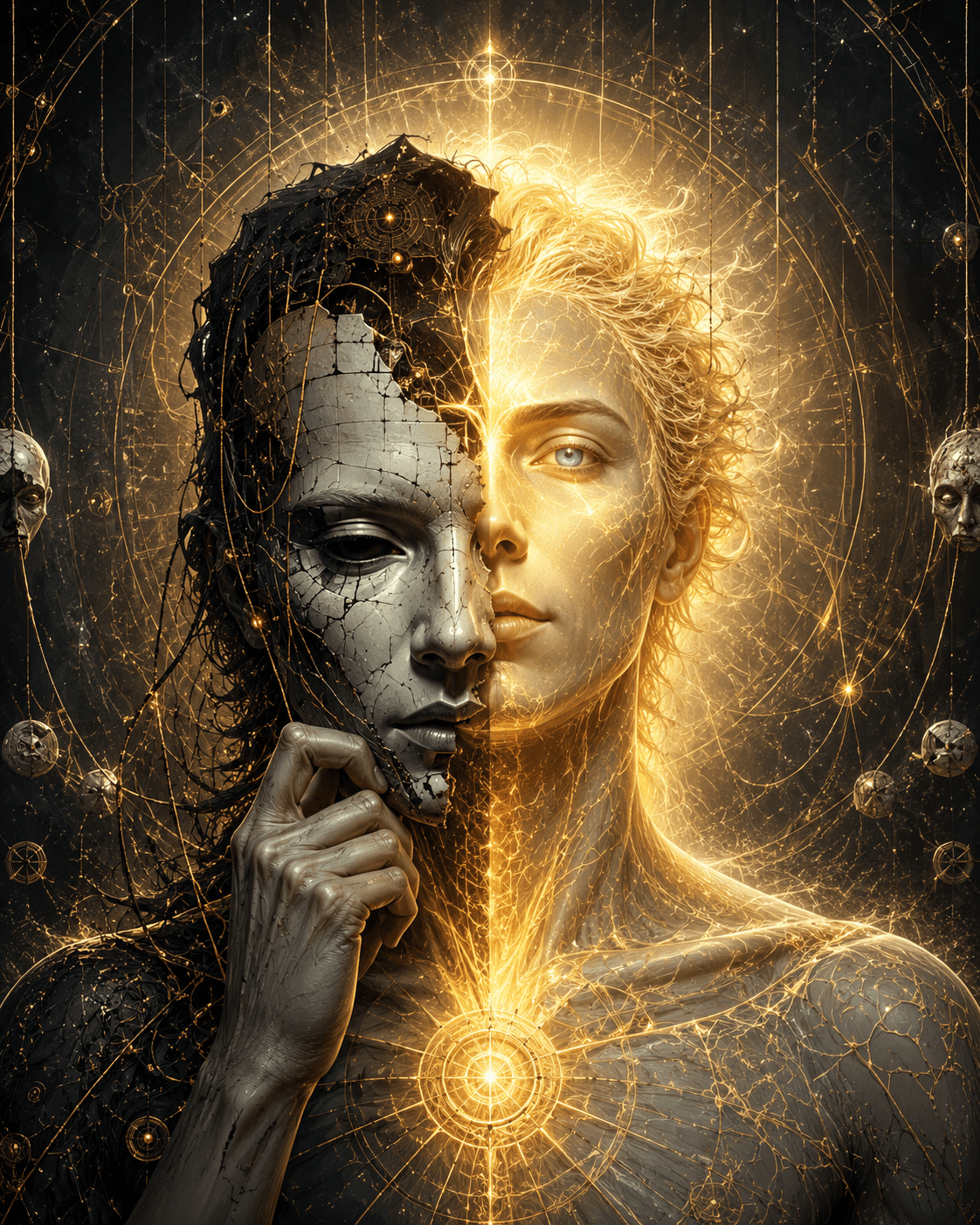 False ego covering the True Self imagery False ego covering the True Self imagery