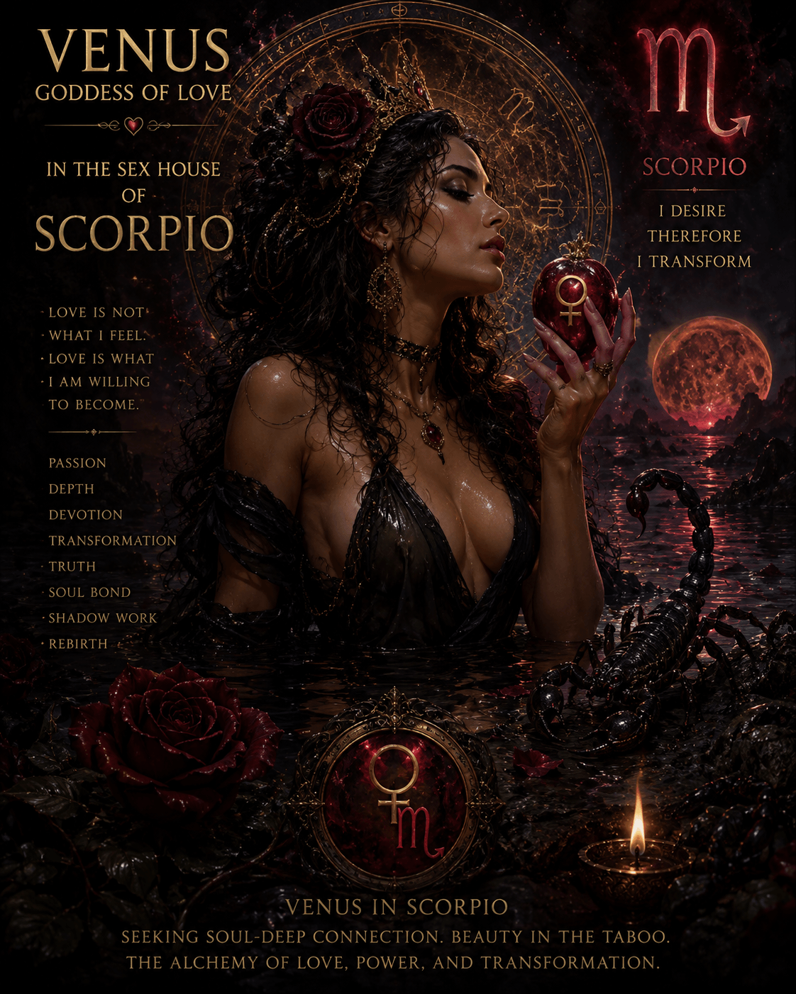 Venus in the house of Scorpio Venus in the house of Scorpio