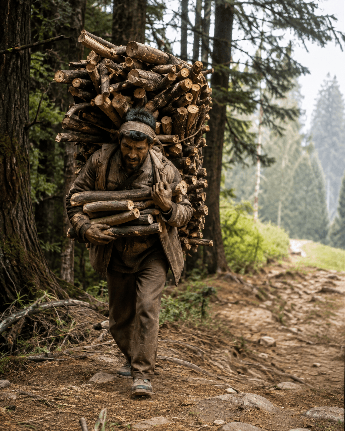 a burden of firewood. a burden of firewood.