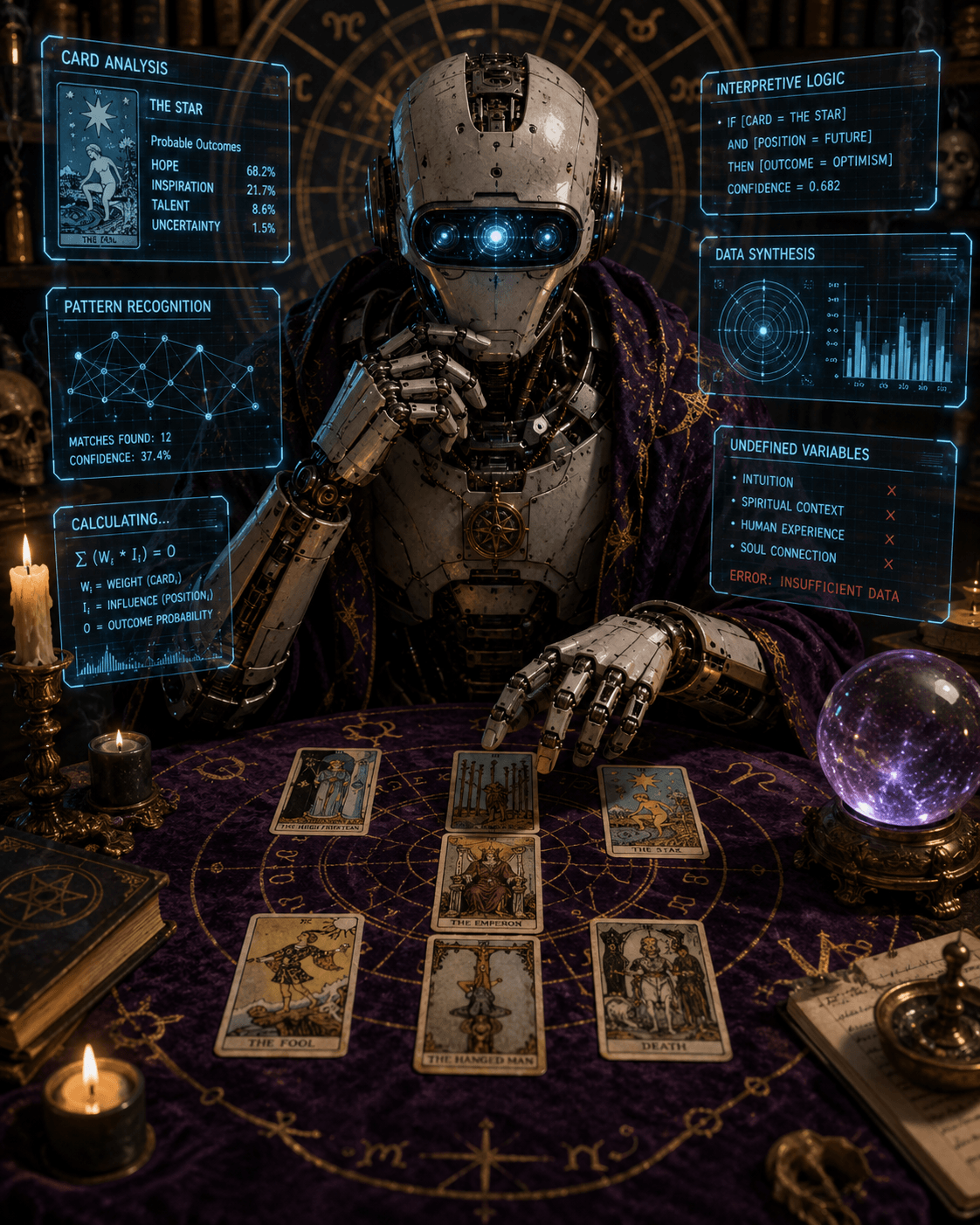 machine trying to read tarot machine trying to read tarot