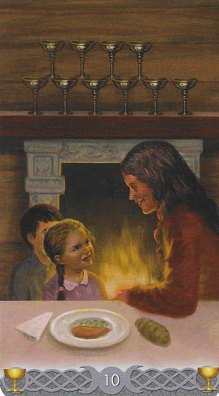 Tiple Goddess Tarot- 10 of Cups Tiple Goddess Tarot- 10 of Cups