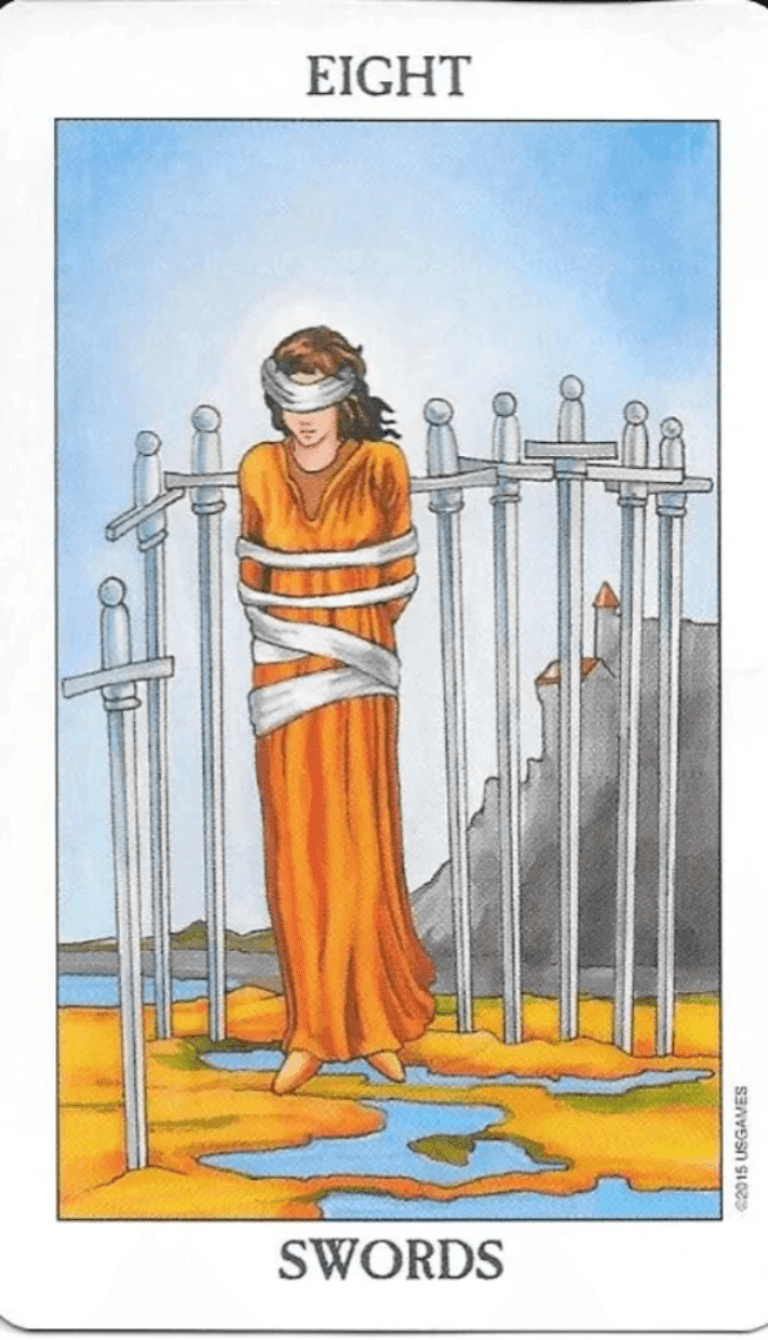 Rider-Waite-Smith- 8 of Swords Rider-Waite-Smith- 8 of Swords