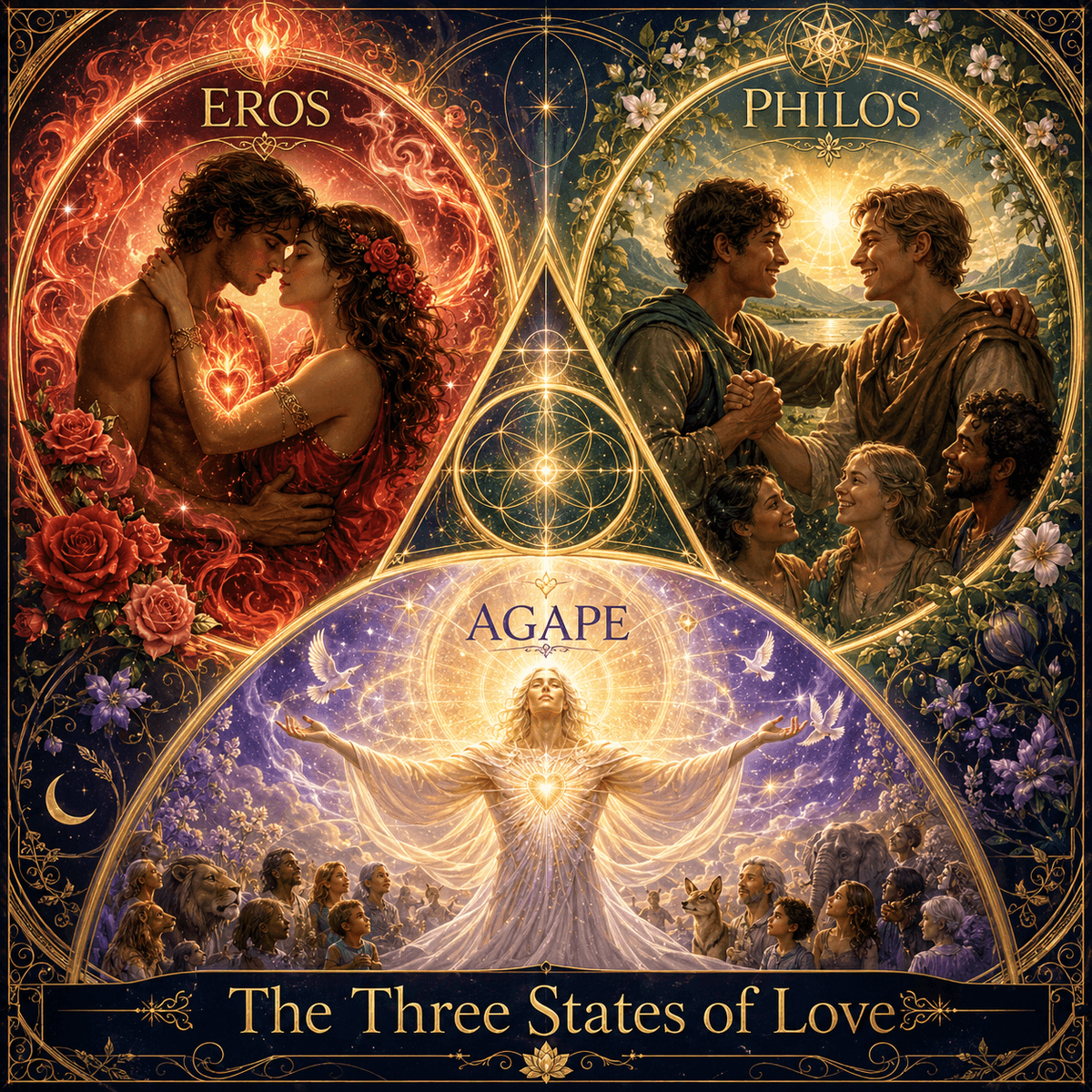 Three states of Love-Eros, Philos, and Agape' Three states of Love-Eros, Philos, and Agape'