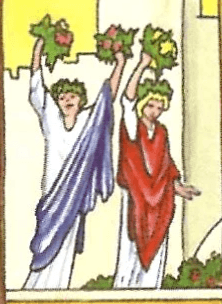 Rider-Waite- Tarot nosegay symbolism Rider-Waite- Tarot nosegay symbolism