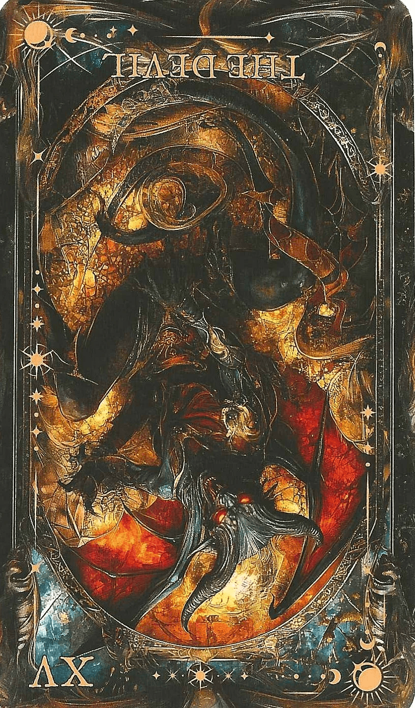 The Arcane Tarot- Key 15- The Devil inverted The Arcane Tarot- Key 15- The Devil inverted