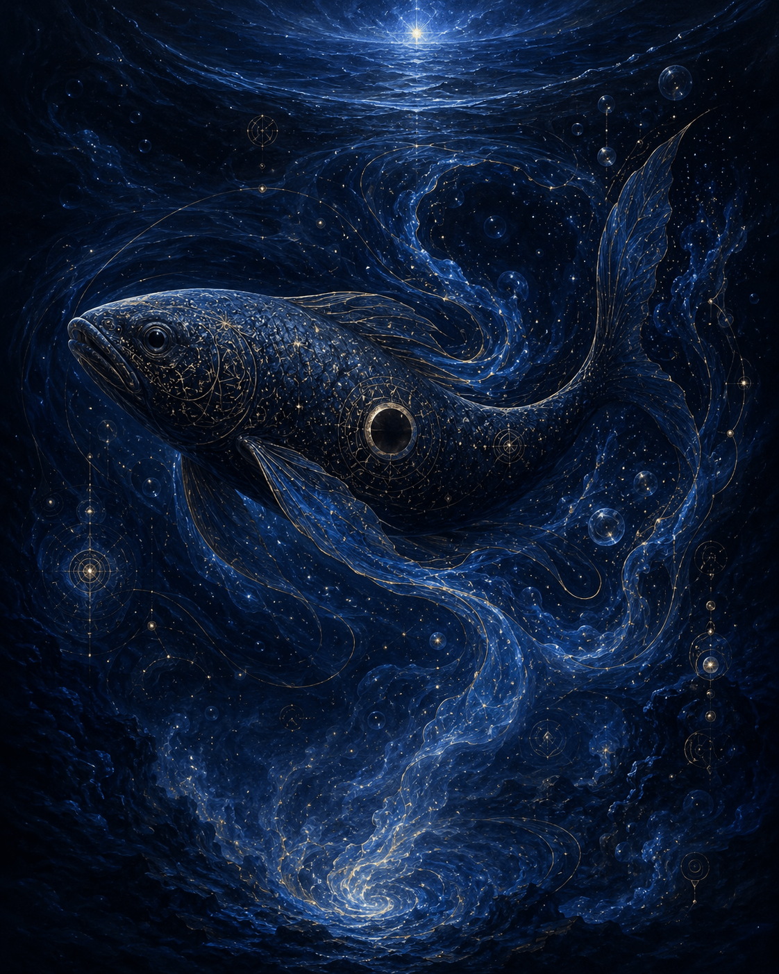 Nun- the primordial fish in dark waters Nun- the primordial fish in dark waters