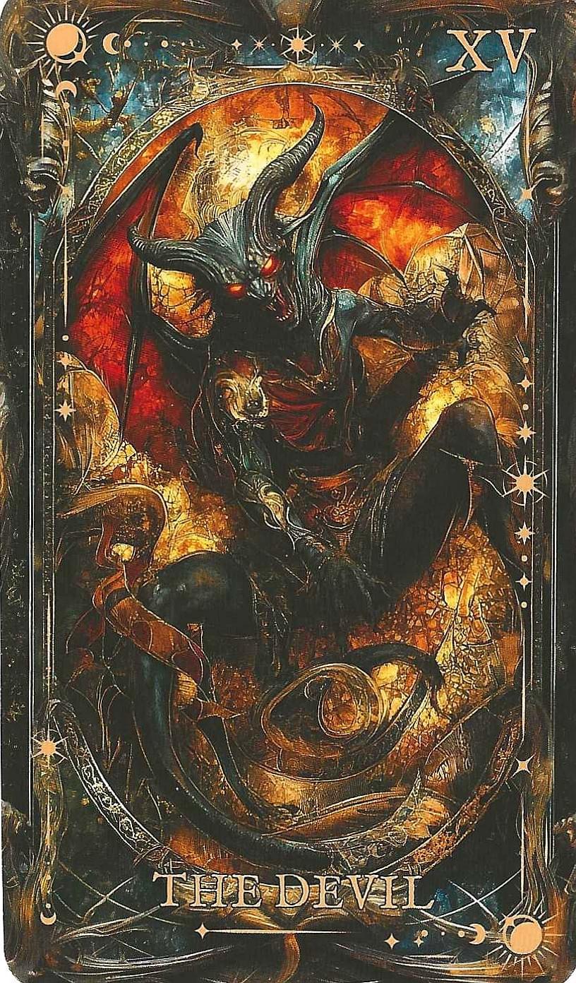 The Arcane Tarot- key 15-The Devil Tarot card The Arcane Tarot- key 15-The Devil Tarot card