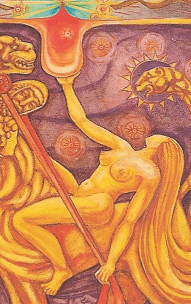 Thoth Lust Tarot Card-Feminine image and function Thoth Lust Tarot Card-Feminine image and function