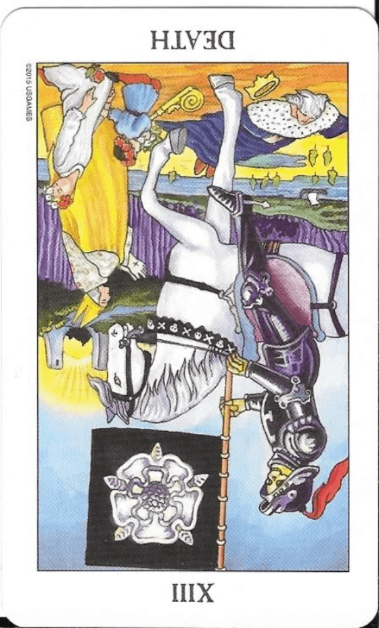 Death-key 13-The Rider-Waite-Smith tarot reversed Death-key 13-The Rider-Waite-Smith tarot reversed