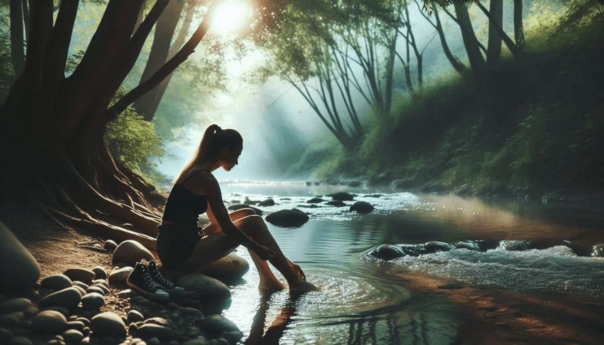Time to stop and soak your tired feet. Time to stop and soak your tired feet.
