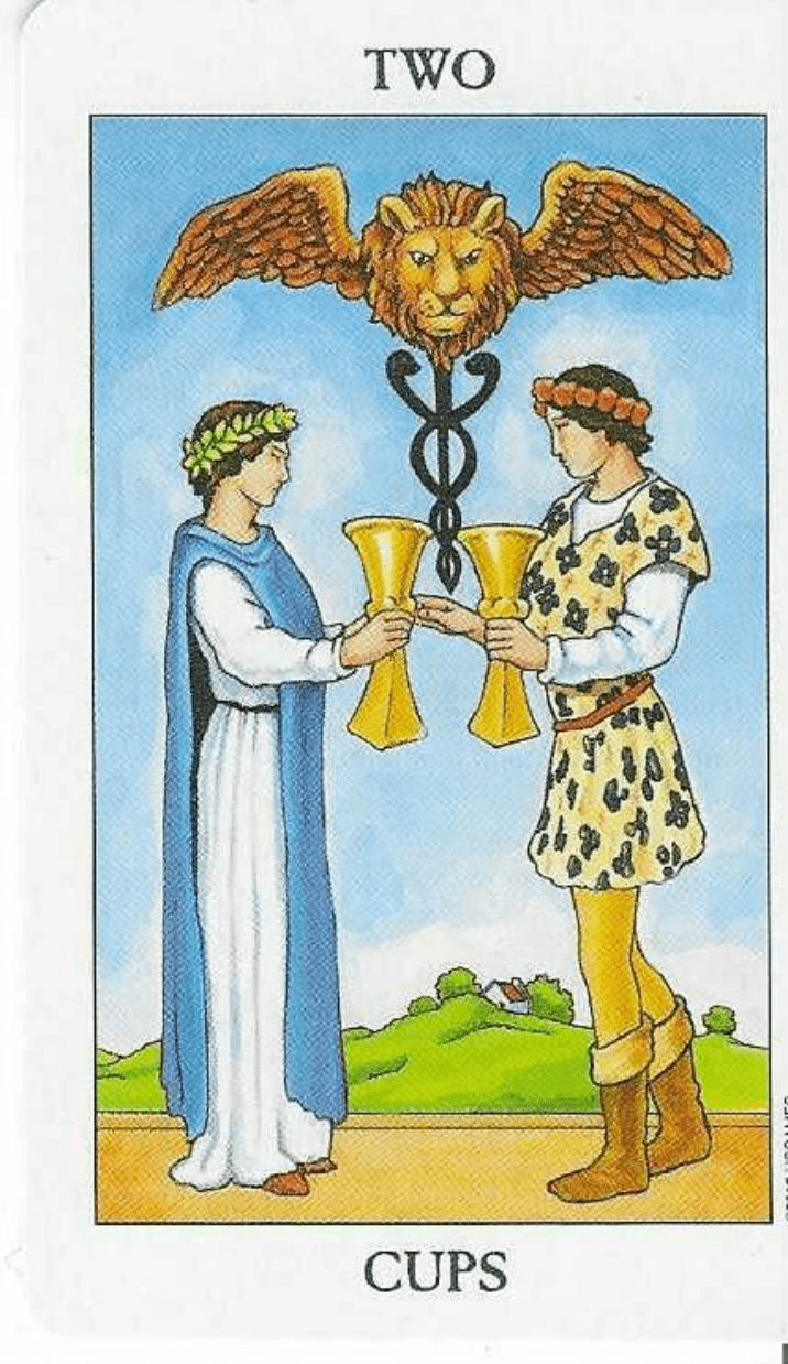 Two of Cups-Rider-Waite-Smith Tarot Two of Cups-Rider-Waite-Smith Tarot