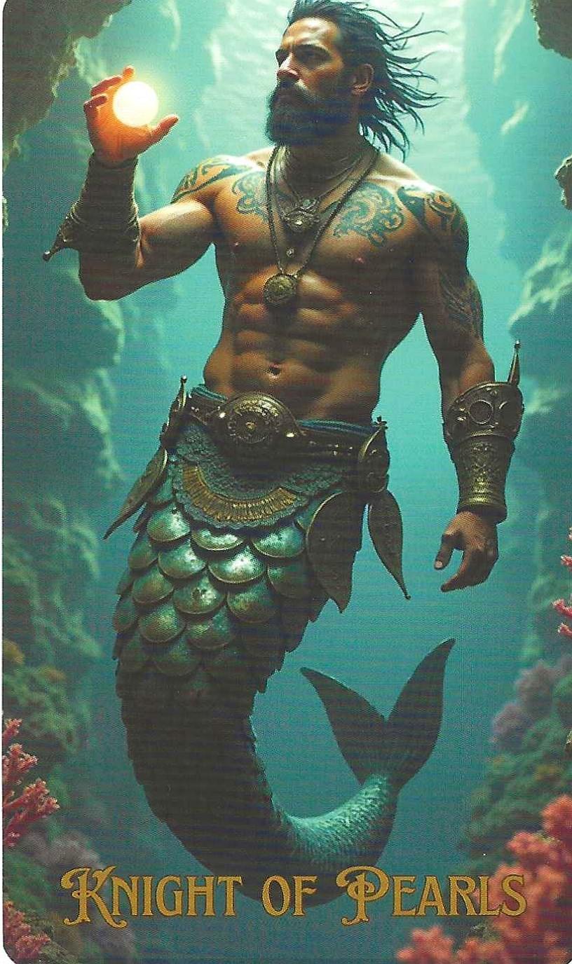 knight of pearls-the Ocean Tarot knight of pearls-the Ocean Tarot