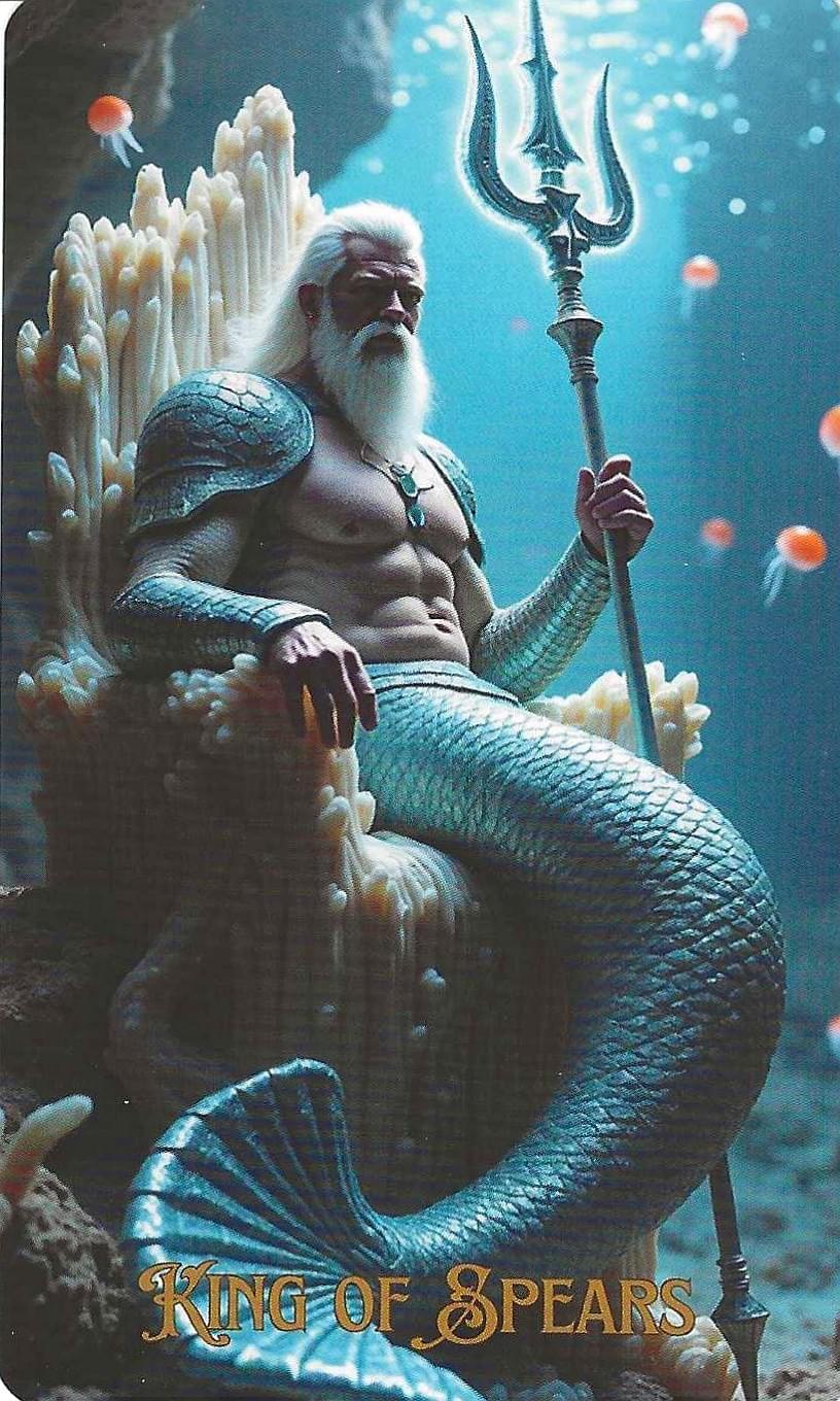 King of Spears-The Ocean Tarot King of Spears-The Ocean Tarot