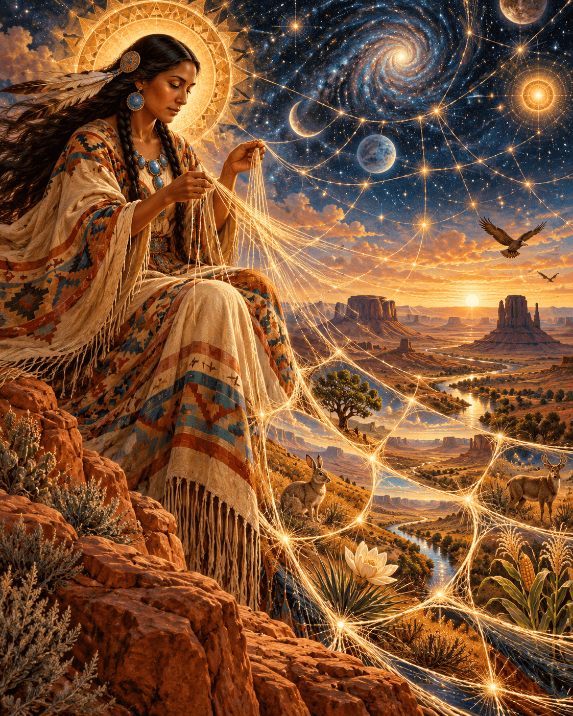 The Divine Weaver: Binah and Spider Woma The Divine Weaver: Binah and Spider Woma