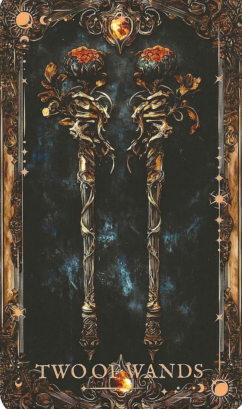 The Arcane Tarot- Two of Wands The Arcane Tarot- Two of Wands