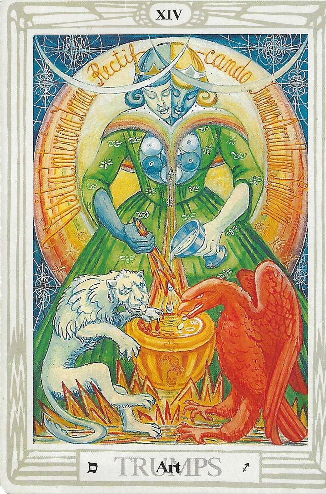Thoth Tarot- ATU 14- Art, the alchemy of fusion Thoth Tarot- ATU 14- Art, the alchemy of fusion