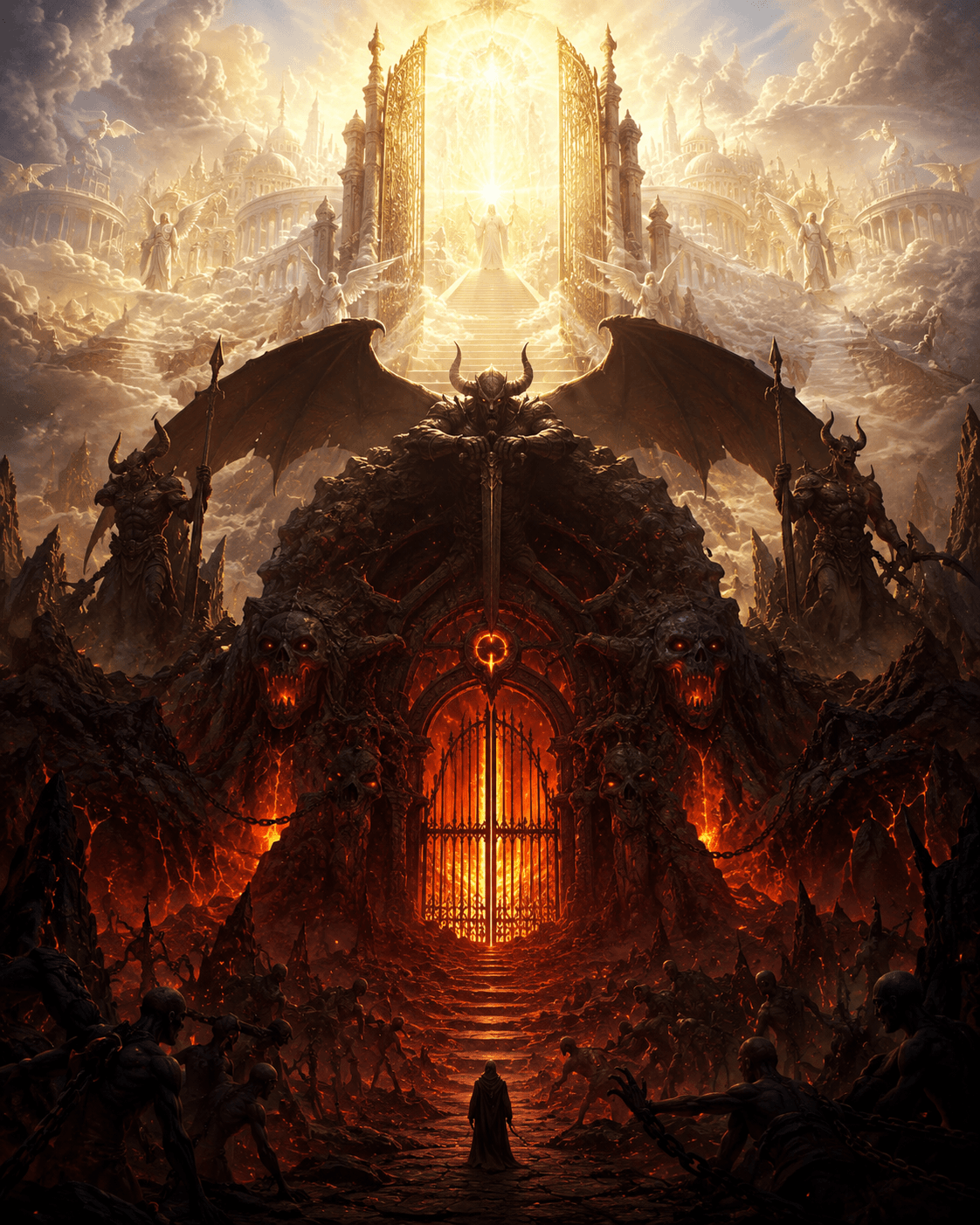 Hell guarding heaven imagery Hell guarding heaven imagery