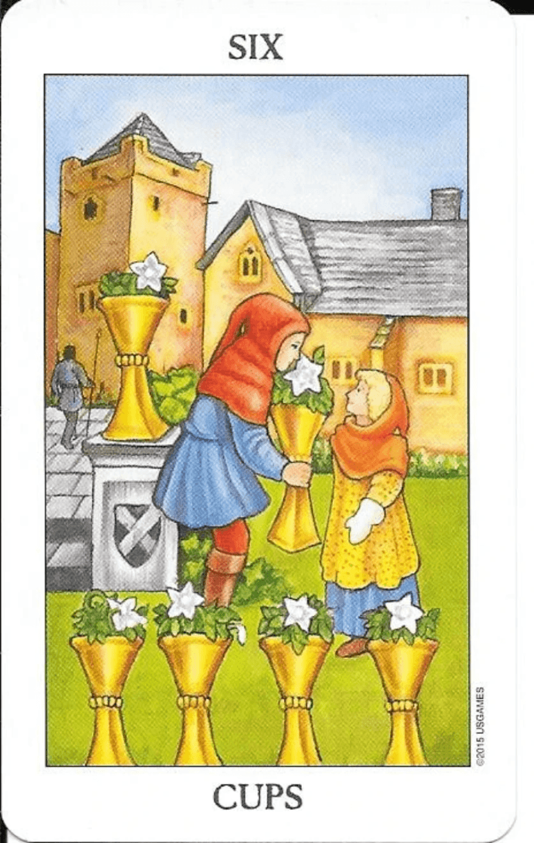 Rider-Waite-Smith Tarot- 6 of Cups Rider-Waite-Smith Tarot- 6 of Cups