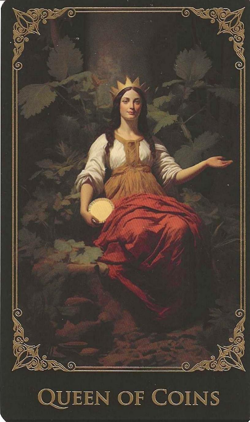 Queen of coins-The Baroque Tarot Queen of coins-The Baroque Tarot