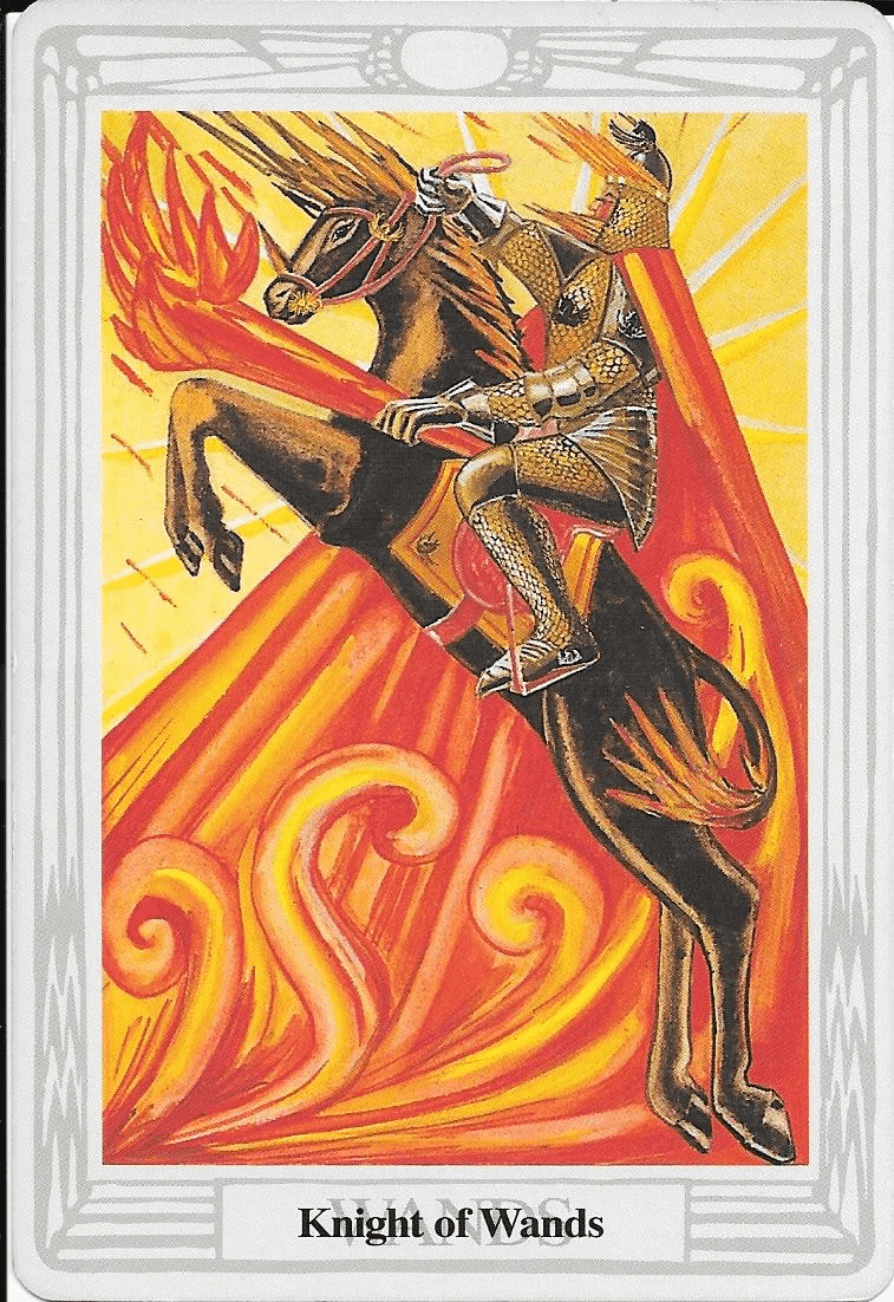 Knight of Wands-Thoth Tarot Knight of Wands-Thoth Tarot