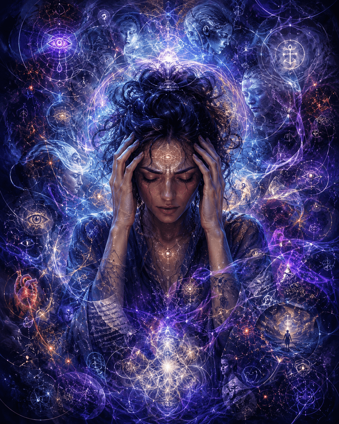 Overburdened psychic field imagery Overburdened psychic field imagery