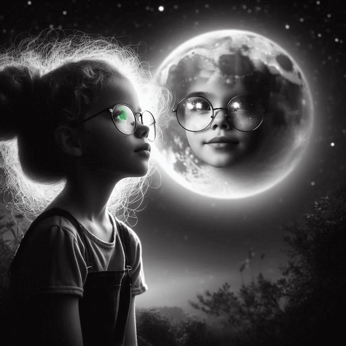 Moon as self-reflection Moon as self-reflection