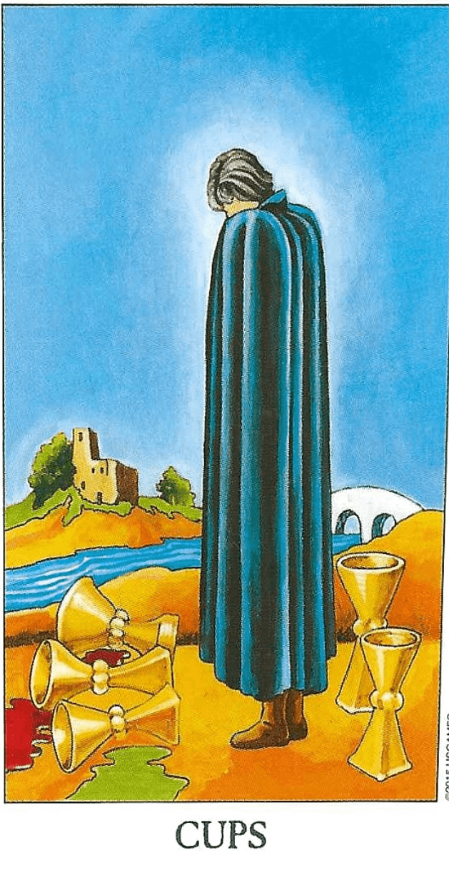 5 of Cups-The Rider-Waite-Smith Tarot 5 of Cups-The Rider-Waite-Smith Tarot