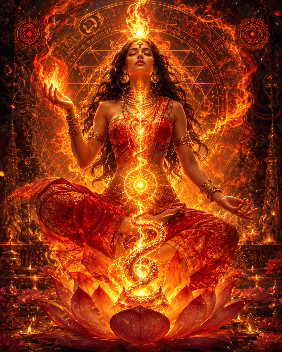 Tantric Shakti of Fire imagery Tantric Shakti of Fire imagery