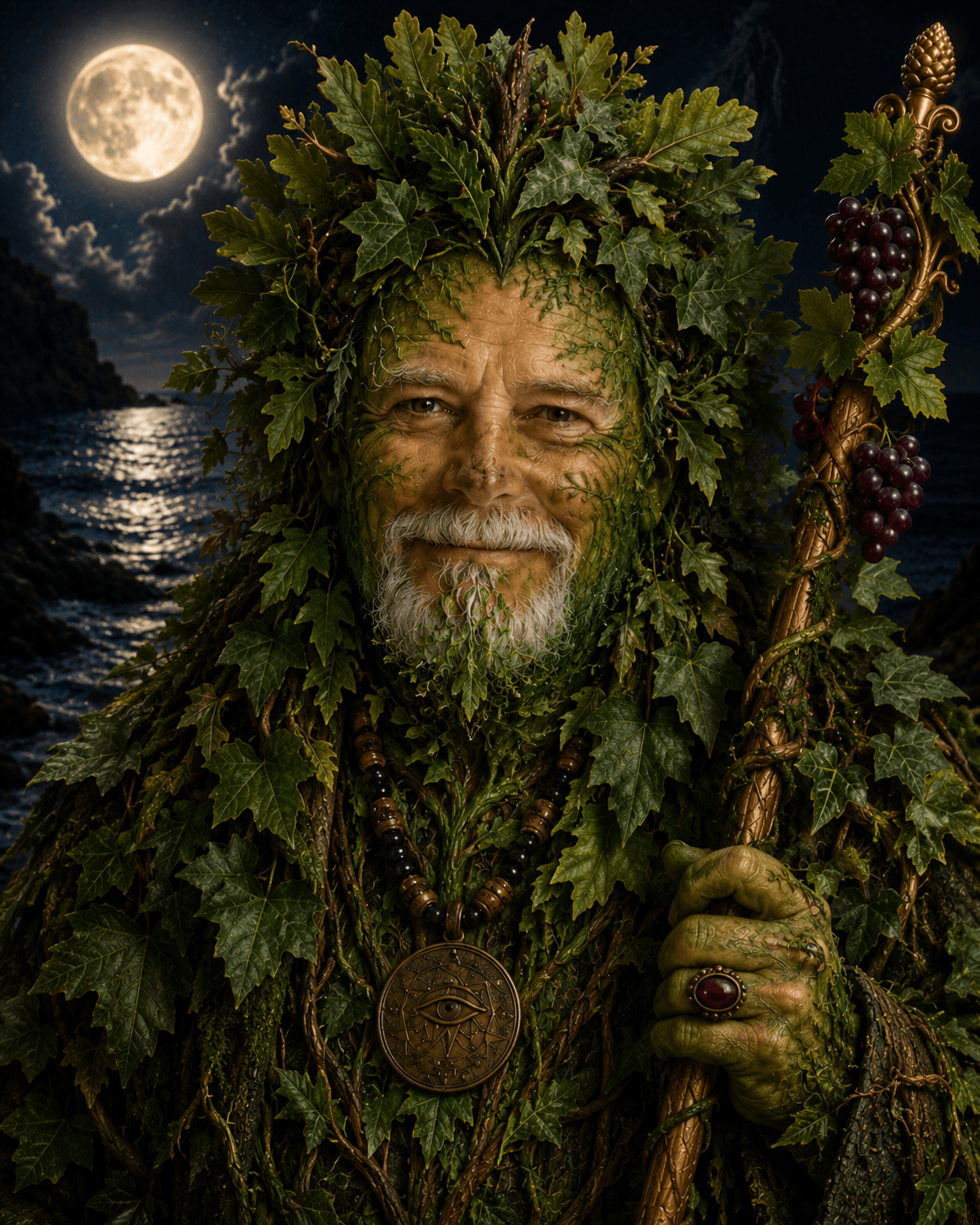 Eli as green man Eli as green man