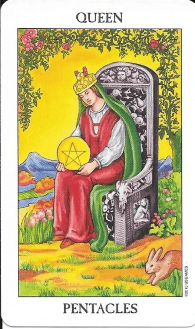 Queen of Pentacles- Rider-Waite-Smith Tarot Queen of Pentacles- Rider-Waite-Smith Tarot