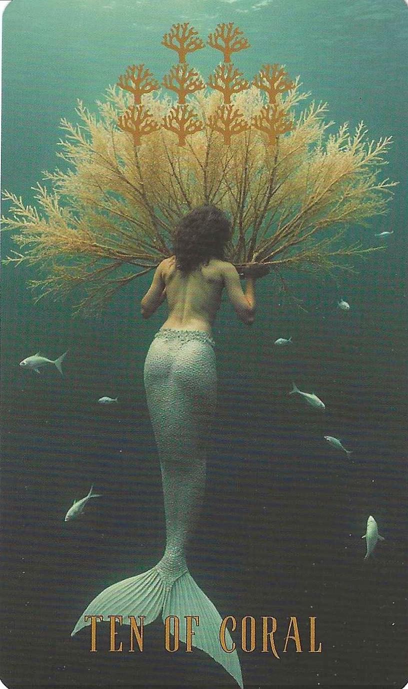 The Ocean Tarot- Ten of Coral The Ocean Tarot- Ten of Coral