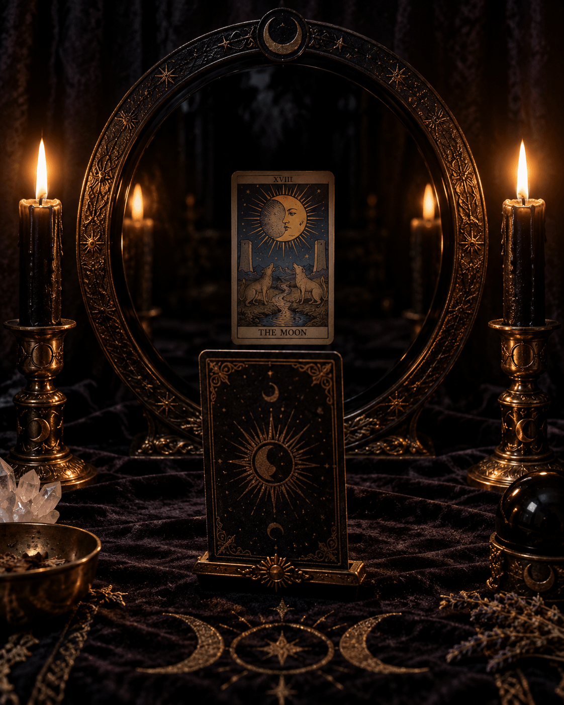 black mirror tarot card scrying. black mirror tarot card scrying.