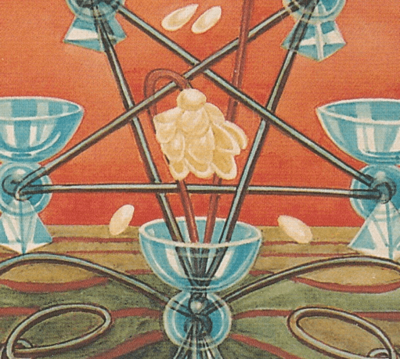 The Thoth 5 of Cups and the askew pentagram The Thoth 5 of Cups and the askew pentagram