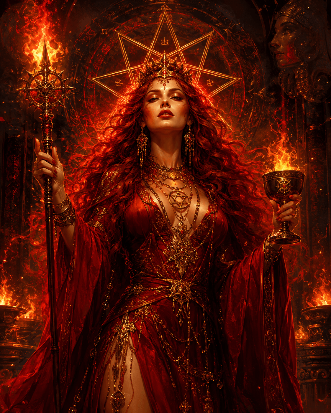 The Babalonic Princess-scarlet woman imagery The Babalonic Princess-scarlet woman imagery