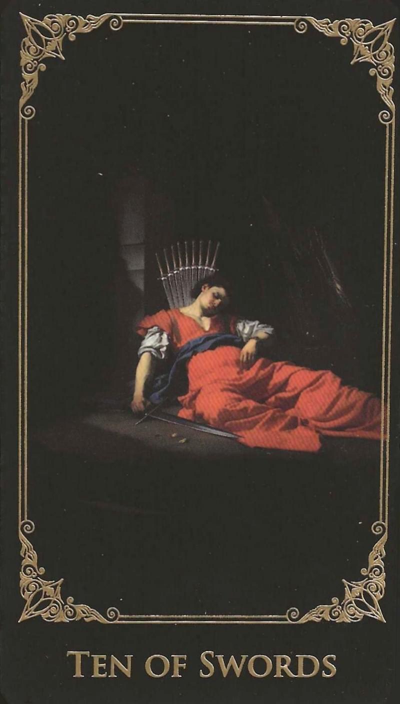 The Baroque Tarot- Ten of Swords The Baroque Tarot- Ten of Swords