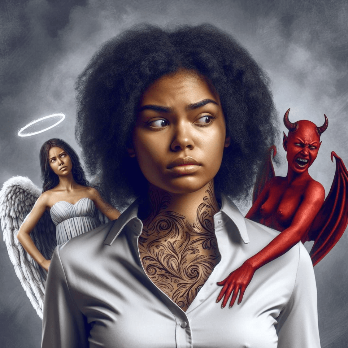 The Devil- Angel of the human brain . The Devil- Angel of the human brain .